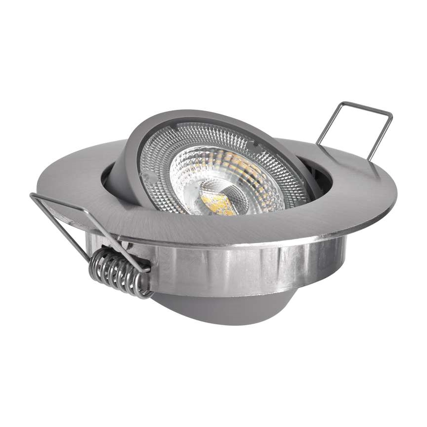Iluminación LED empotrada de techo LED/5W/230V 4000 K plateado