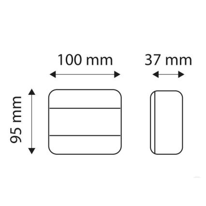 LED Luz de posición MULTI LED/1,5W/12V IP65 rojo/naranja