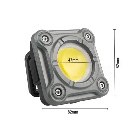 LED Luz de trabajo regulable y recargable LED/15W/5V IPX4 1000 lm 2000 mAh