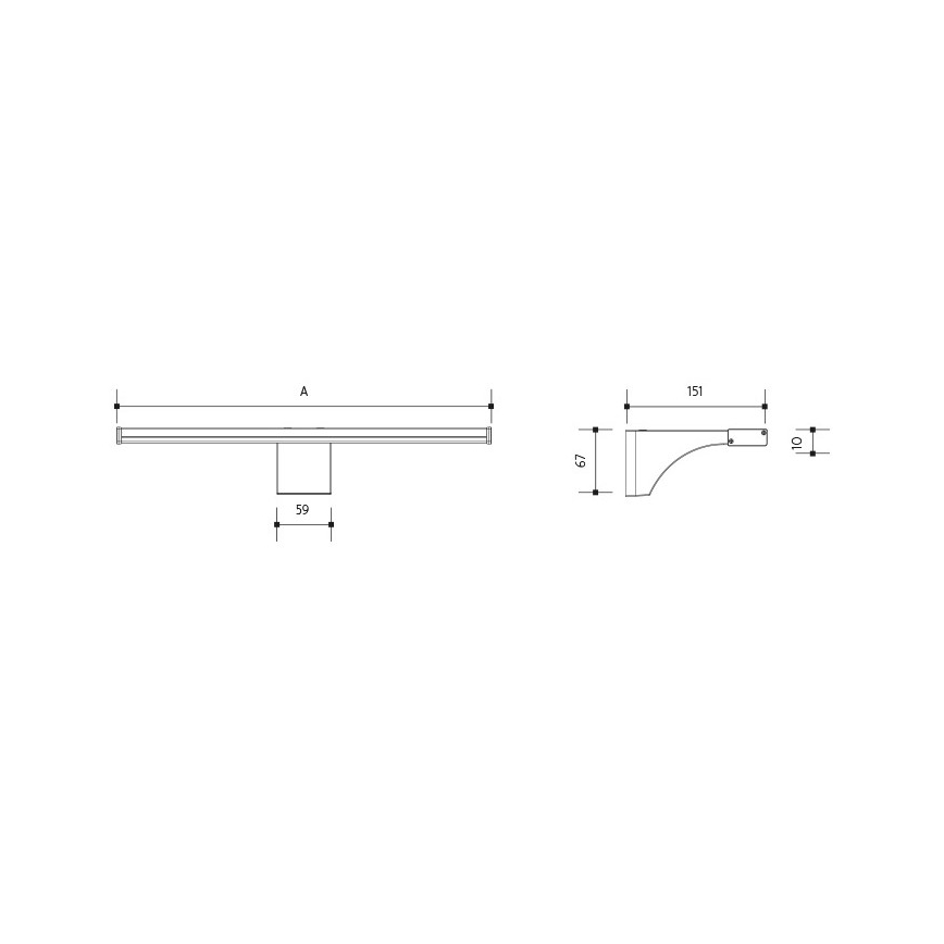 Iluminación LED para espejo de baño ELESAR LED/8W/230V IP44 3000K
