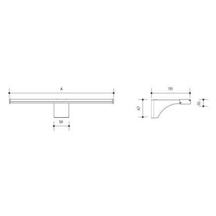 Iluminación LED para espejo de baño ELESAR LED/8W/230V IP44 4000K