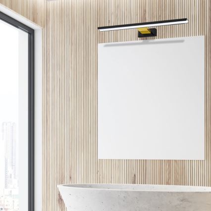 Iluminación LED para espejo de baño SHINE LED/13,8W/230V IP44 negro/dorado