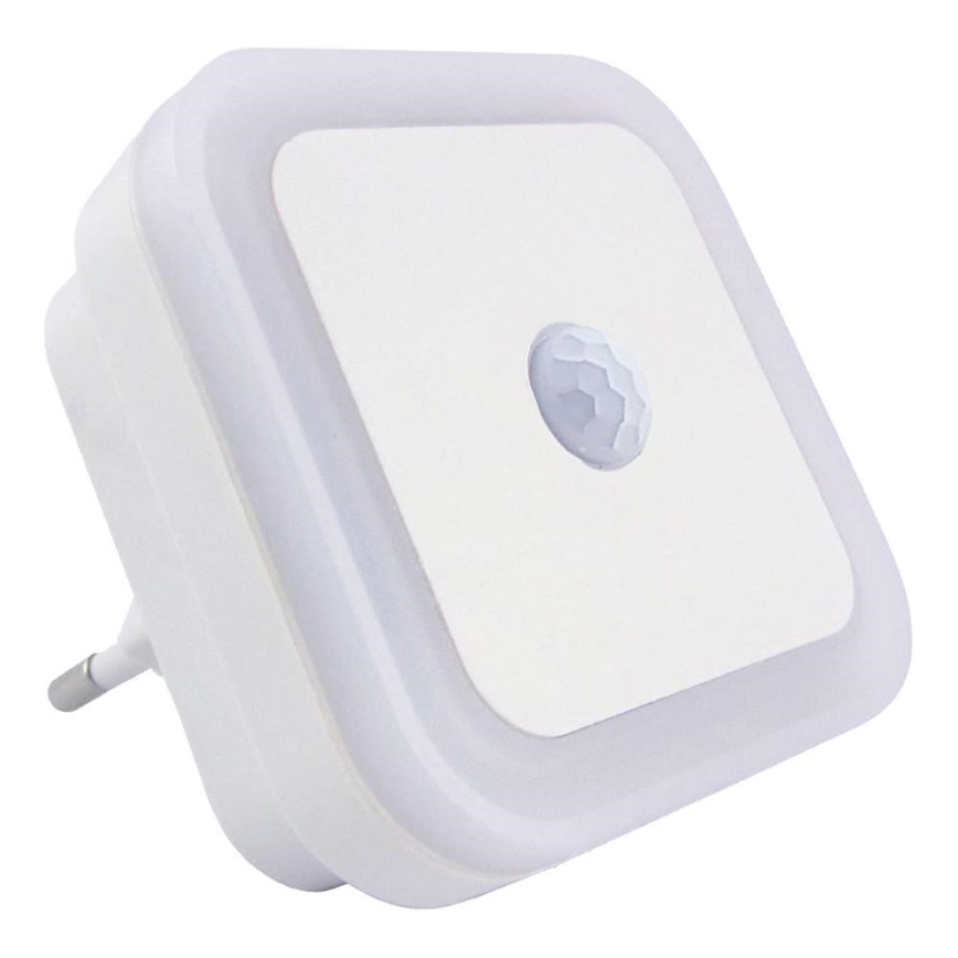 LED luz nocturna con sensor LED/0,5W/230V blanca