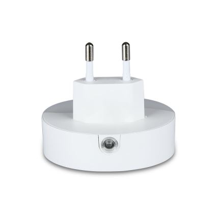 LED Luz nocturna de enchufe con sensor crepuscular 2xUSB LED/0,45W/230V 3000K