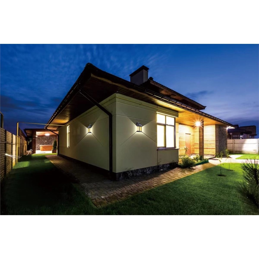 LED Luz solar de pared para exterior con sensor LED/1W/230V 1200 mAh IP65