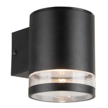 LED Luz solar de pared para exterior con sensor LED/1W/3,7V 3000K IP54 negro