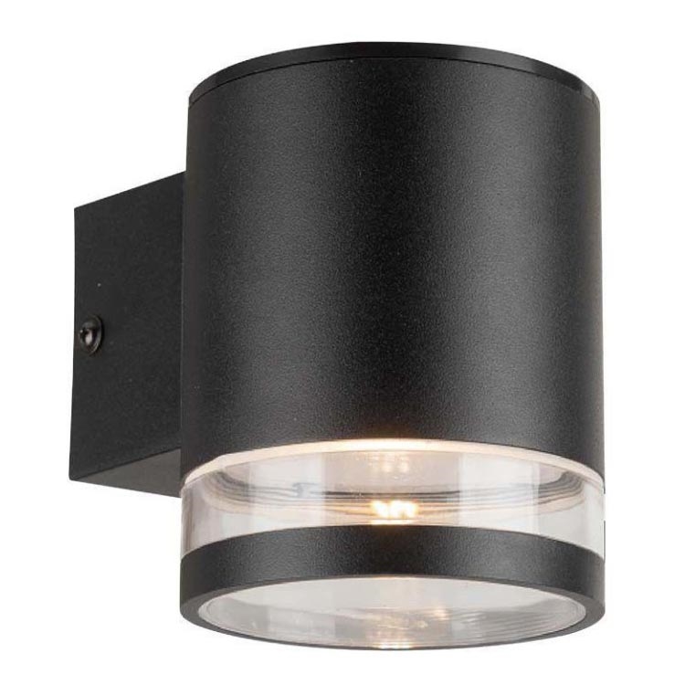 LED Luz solar de pared para exterior con sensor LED/1W/3,7V 3000K IP54 negro