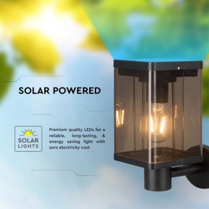 LED Luz solar de pared para exterior con sensor LED/2,5W/3,7V 3000K IP54 2000 mAh