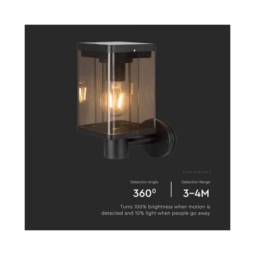 LED Luz solar de pared para exterior con sensor LED/2,5W/3,7V 3000K IP54 2000 mAh