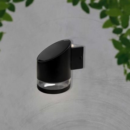 LED Luz solar de pared para exterior LED/1W/3,7V 3000K IP54 1200 mAh negro