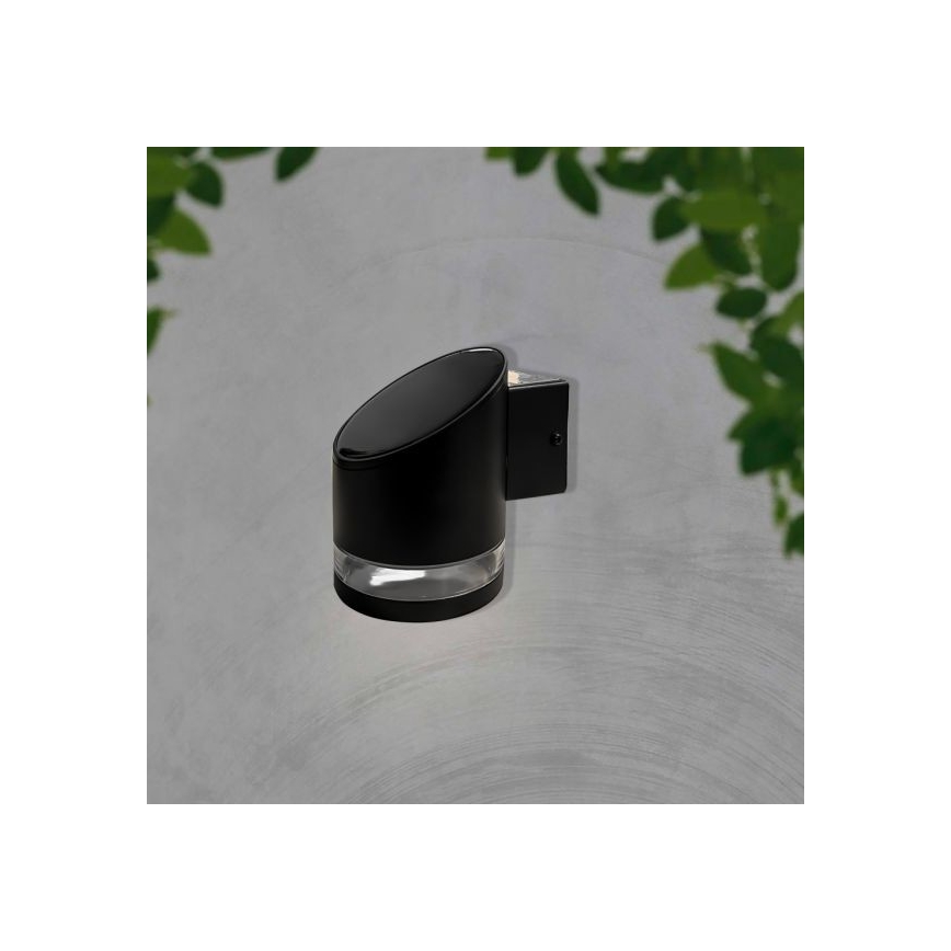LED Luz solar de pared para exterior LED/1W/3,7V 3000K IP54 1200 mAh negro