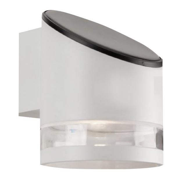 LED Luz solar de pared para exterior LED/1W/3,7V 3000K IP54 blanco