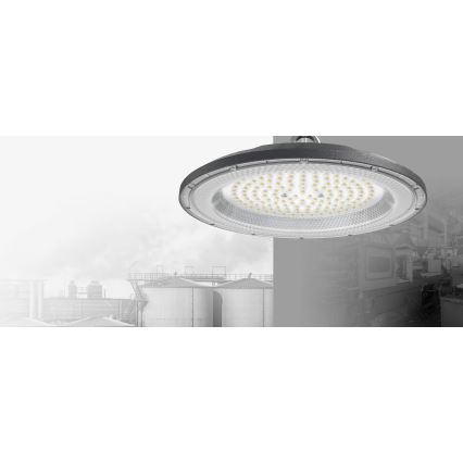LED Luz técnica de alta resistencia HIGHBAY LED/200W/230V 4500K IP65 gris