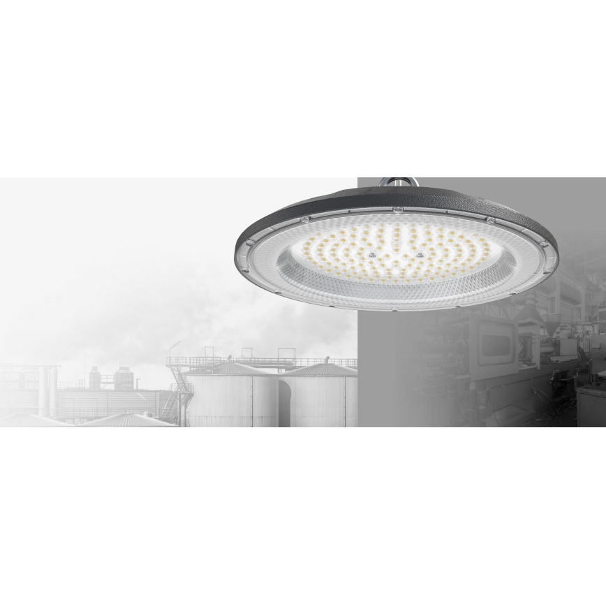 LED Luz técnica de alta resistencia HIGHBAY LED/200W/230V 4500K IP65 gris