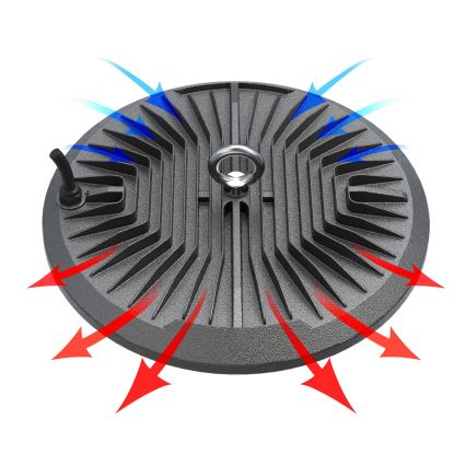 LED Luz técnica de alta resistencia HIGHBAY LED/200W/230V 4500K IP65 gris
