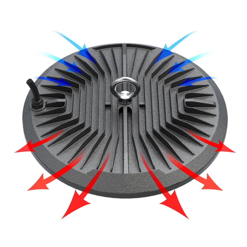 LED Luz técnica de alta resistencia HIGHBAY LED/200W/230V 4500K IP65 gris