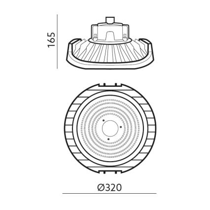 LED Regulable technical técnico claro NINA HIGHBAY LED/200W/230V 4000K IP65