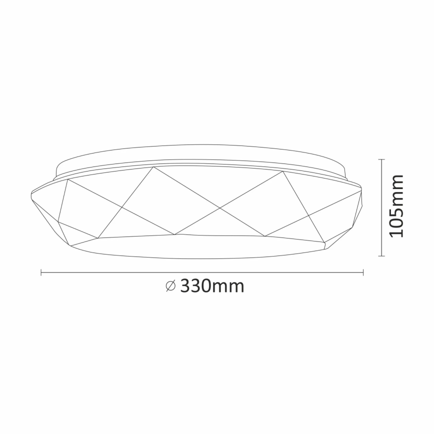 LED Plafón para el baño GALAXY LED/17W/230V IP44