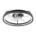 LED Plafón regulable con ventilador FARGO LED/37W/230V negro + control remoto