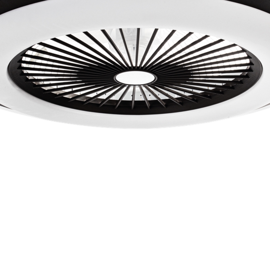 LED Plafón regulable con ventilador ZEPHYR LED/48W/230V 3000-6000K negro + control remoto