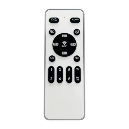 LED Plafón regulable con ventilador ZEPHYR LED/48W/230V 3000-6000K negro + control remoto
