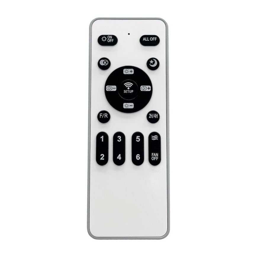 LED Plafón regulable con ventilador ZEPHYR LED/48W/230V 3000-6000K negro + control remoto