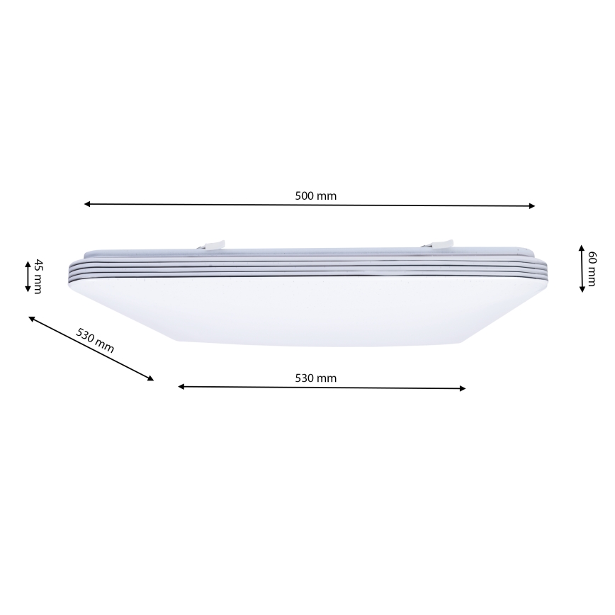 LED Plafón regulable PALERMO LED/72W/230V
