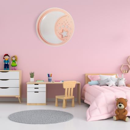 LED Plafón regulable para niños NOTTE LED/40W/230V + control remoto