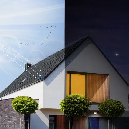 LED Proyector solar de exterior con sensor LED/10W/3,7V 6500K IP65 2200 mAh