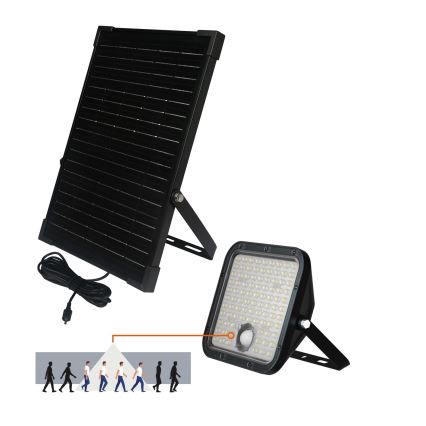 LED Proyector solar de exterior con sensor LED/30W/6,4V IP65 3000/4000K 6000 mAh + control remoto
