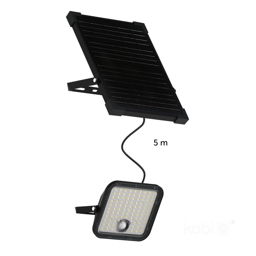 LED Proyector solar de exterior con sensor LED/30W/6,4V IP65 3000/4000K 6000 mAh + control remoto