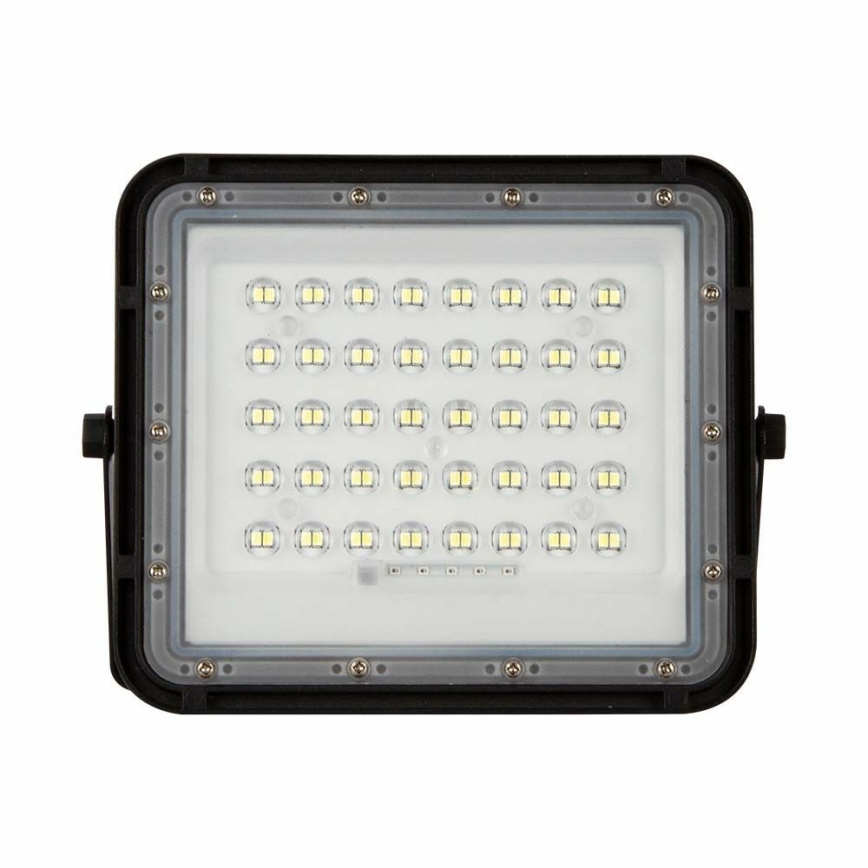 LED Proyector solar de exterior LED/10W/3,2V IP65 4000K 6000 mAh negro + control remoto