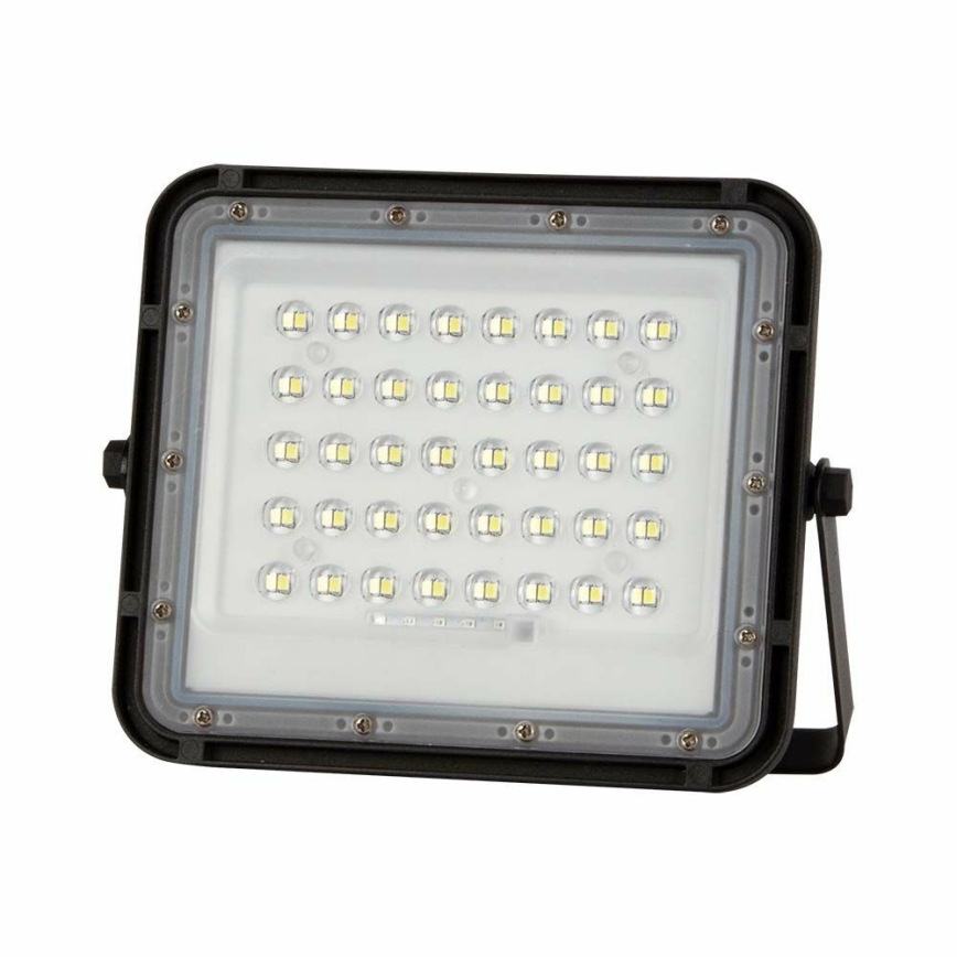 LED Proyector solar de exterior LED/10W/3,2V IP65 4000K 6000 mAh negro + control remoto