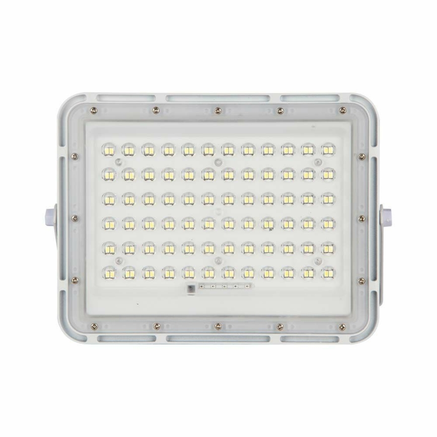 Proyector solar LED regulable para exteriores LED/15W/3,2V IP65 4000K 12000 mAh blanco + mando a distancia