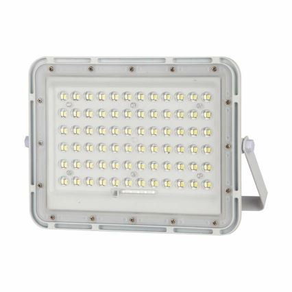 Proyector solar LED regulable para exteriores LED/15W/3,2V IP65 4000K 12000 mAh blanco + mando a distancia