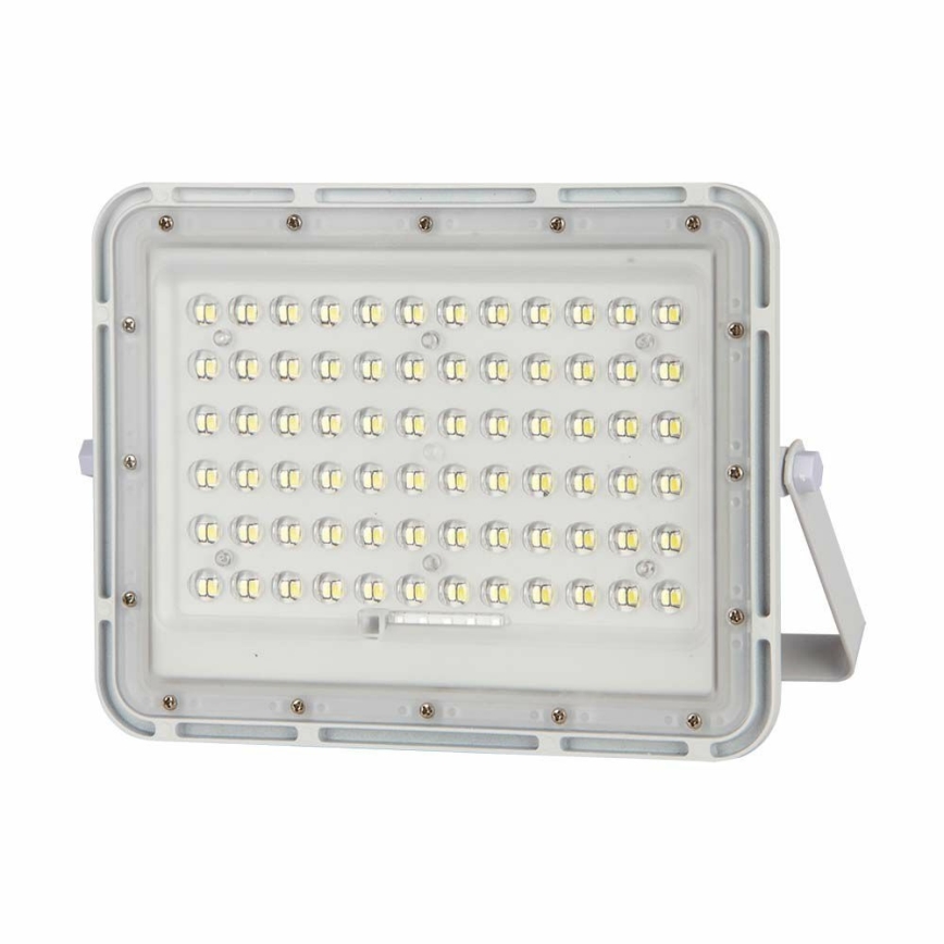 Proyector solar LED regulable para exteriores LED/15W/3,2V IP65 4000K 12000 mAh blanco + mando a distancia