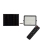 LED Proyector solar de exterior LED/200W/3,2V 4000K negro IP65 16000 mAh + control remoto