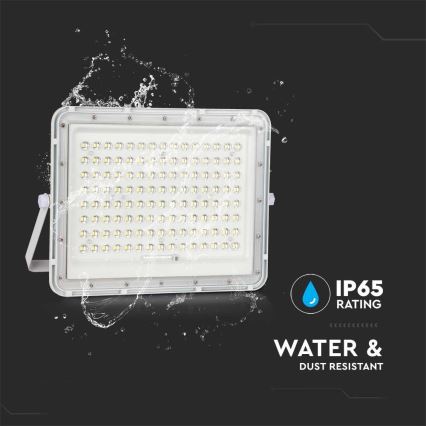 LED Proyector solar de exterior LED/20W/3,2V 6400K blanco IP65 16000 mAh + control remoto