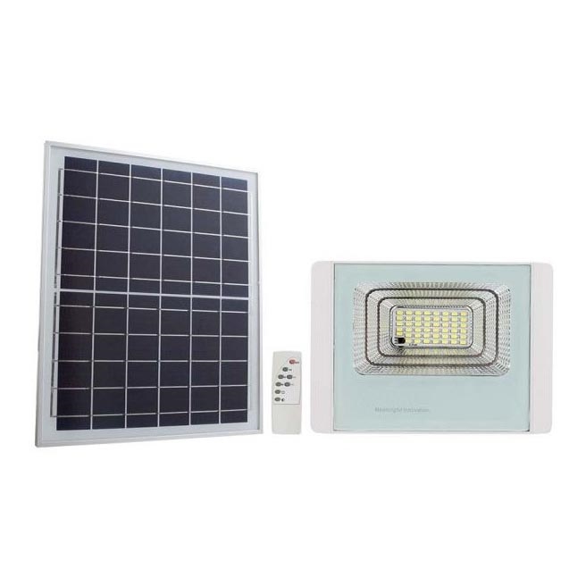 LED Proyector solar de exterior LED/20W/3,2V IP65 4000K 20000 mAh + control remoto