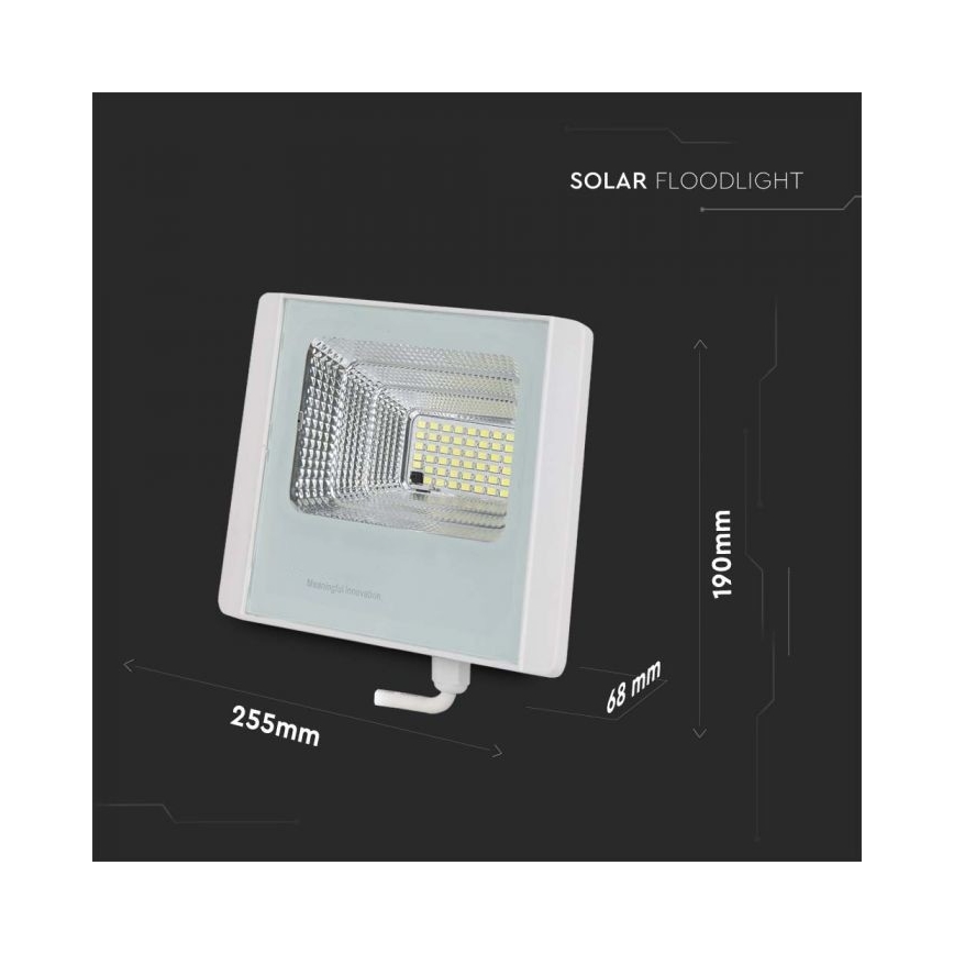 LED Proyector solar de exterior LED/20W/3,2V IP65 4000K 20000 mAh + control remoto
