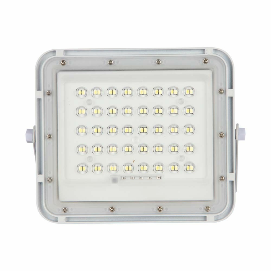 Proyector solar LED regulable de exterior LED/6W/3,2V IP65 6400K 5000 mAh blanco + mando a distancia