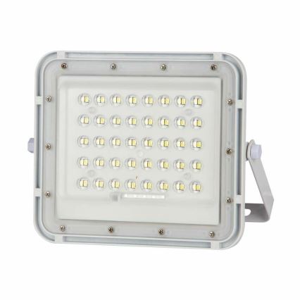 Proyector solar LED regulable de exterior LED/6W/3,2V IP65 6400K 5000 mAh blanco + mando a distancia