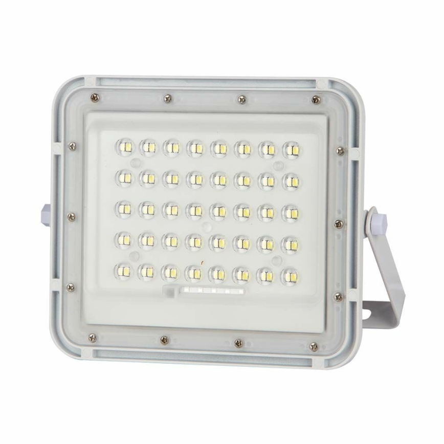 Proyector solar LED regulable de exterior LED/6W/3,2V IP65 6400K 5000 mAh blanco + mando a distancia