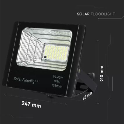 Proyector solar LED regulable LED/16W/3,2V 4000K IP65 10000 mAh + mando a distancia