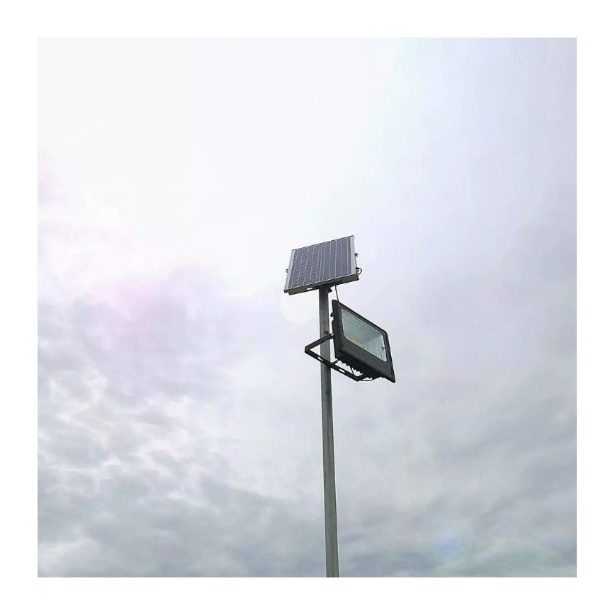 Proyector solar LED regulable LED/16W/3,2V 4000K IP65 10000 mAh + mando a distancia