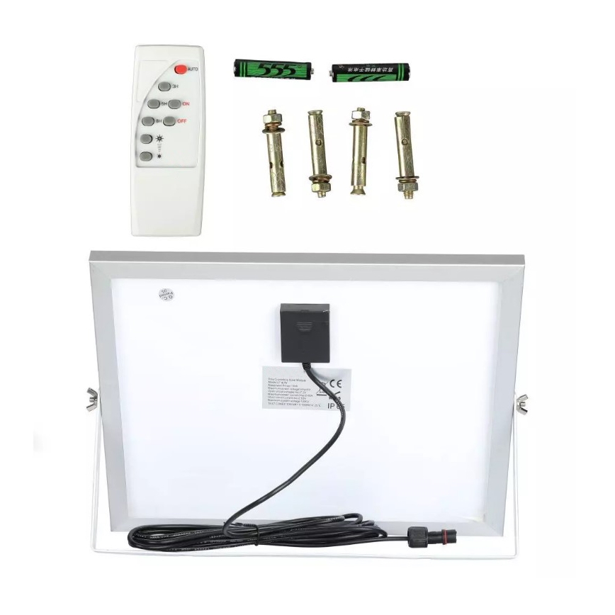 Proyector solar LED regulable LED/16W/3,2V 4000K IP65 10000 mAh + mando a distancia