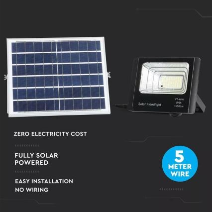 Proyector solar LED regulable LED/16W/3,2V 4000K IP65 10000 mAh + mando a distancia