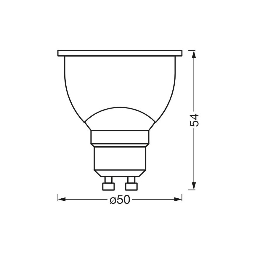 Bombilla LED regulable antibacteriana PAR16 GU10/4,9W/230V Wi-Fi - Ledvance