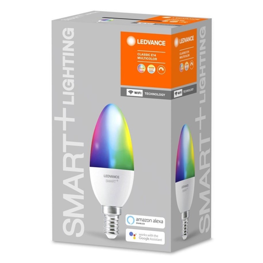 LED RGB Bombilla regulable SMART+ E14/5W/230V 2700K-6500K Wi-Fi - Ledvance