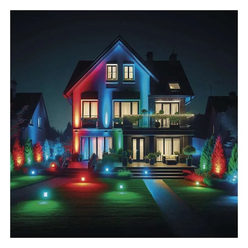 LED RGB+CCT Proyector regulable GoSmart LED/50W/230V 3000-6500K IP65 Wi-Fi Tuya